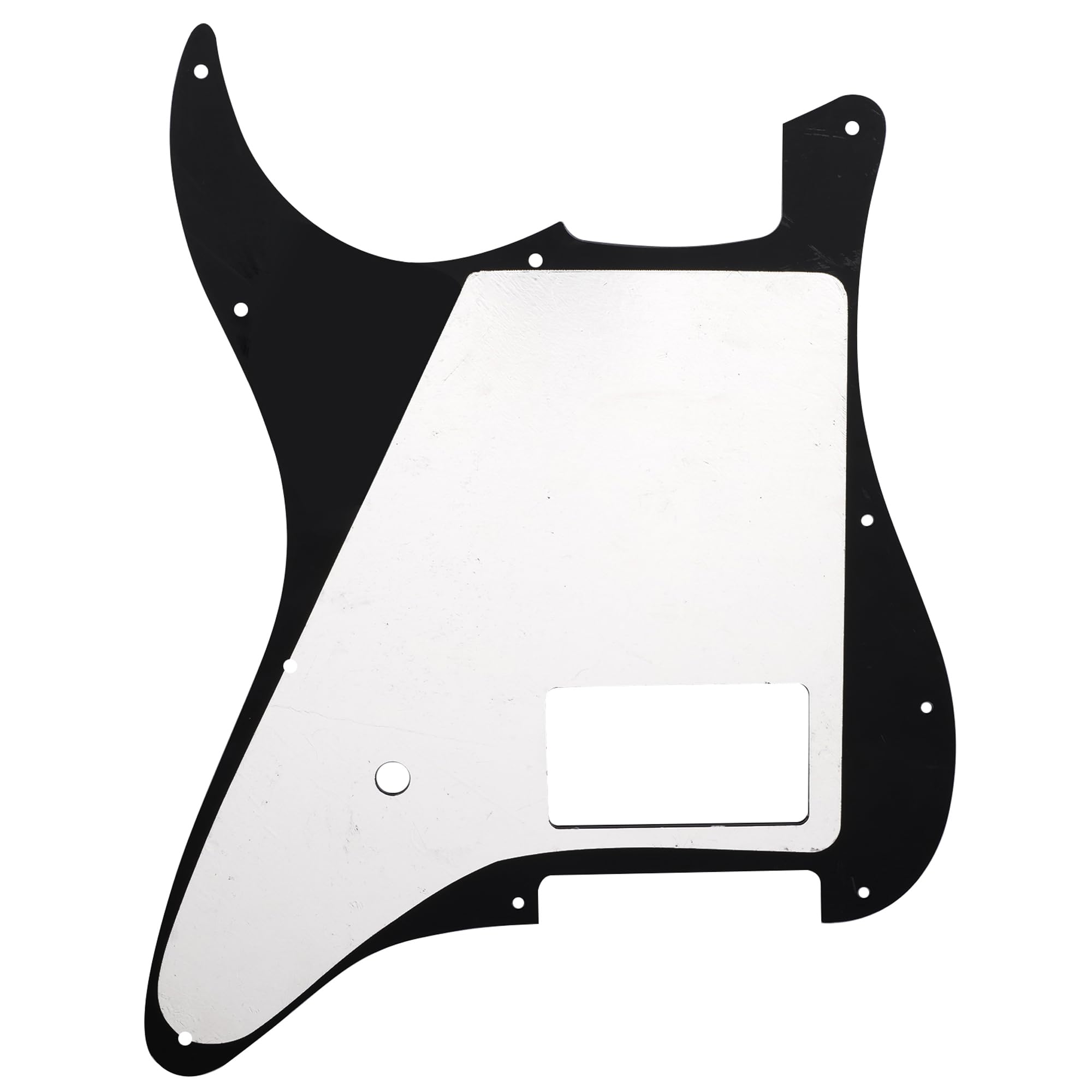 Musiclily Pro 11 Holes Single Covered Humbucker Strat Pickguard for USA/Mexico Fender Tom Delonge Strat Style Electric Guitar, 4